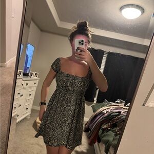 Topshop Black and White Mini Dress